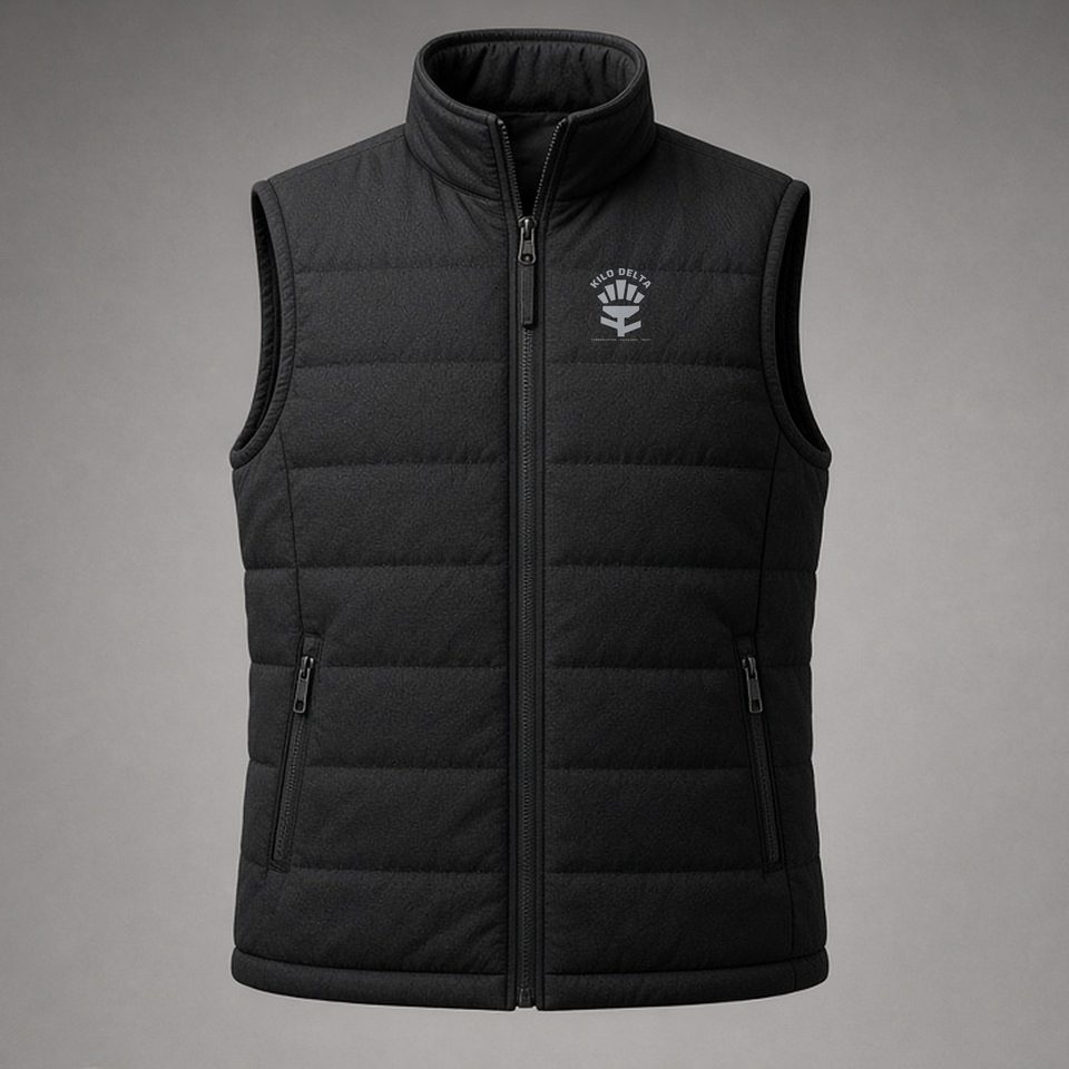 KILO DELTA · Control Room Padded Gilet · Strategic: product visualisation