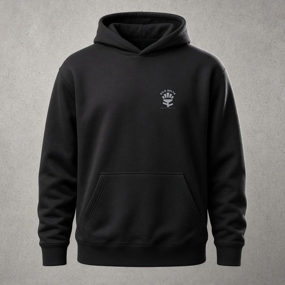 KILO DELTA · Crew Room Hoodie · Strategic: product visualisation