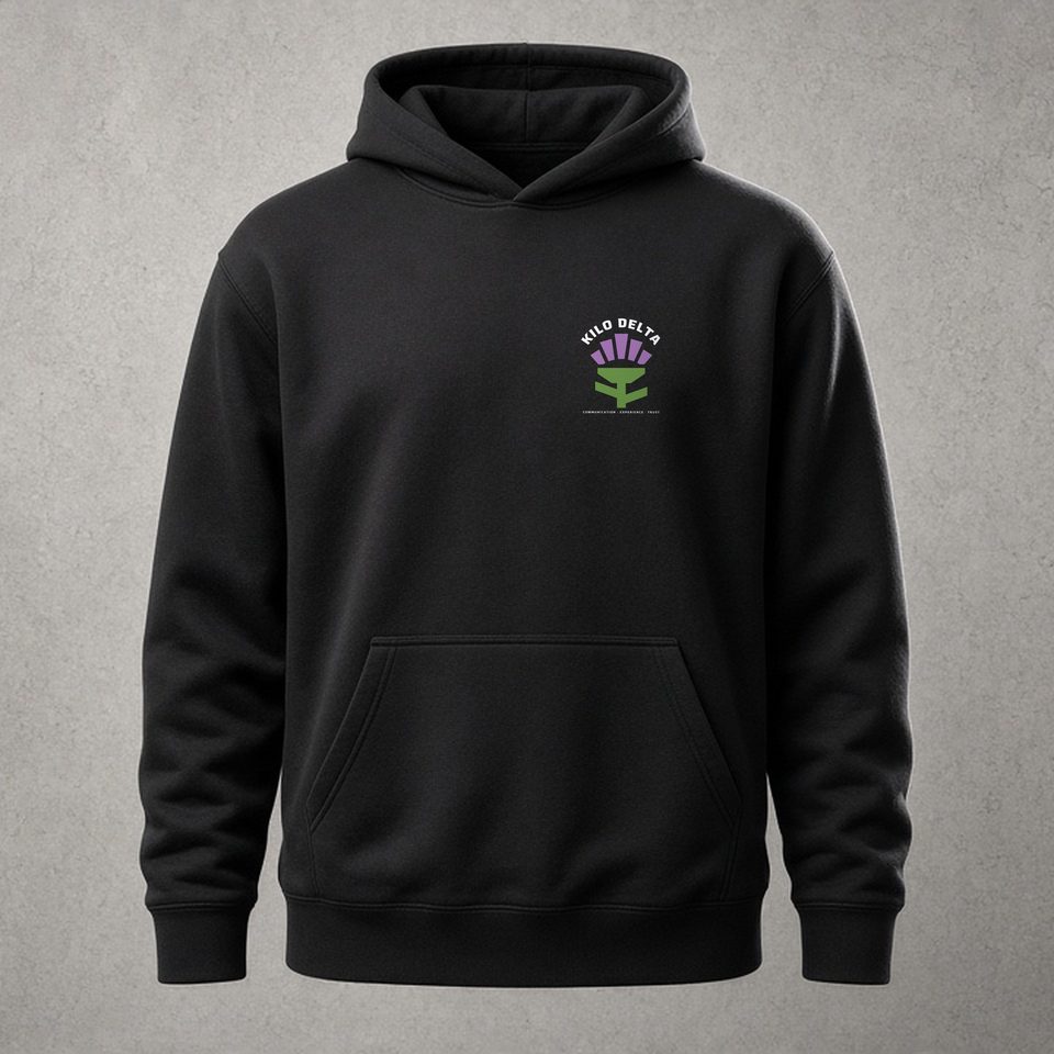 KILO DELTA · Get-Out Heavy Hoodie · Covert: product visualisation