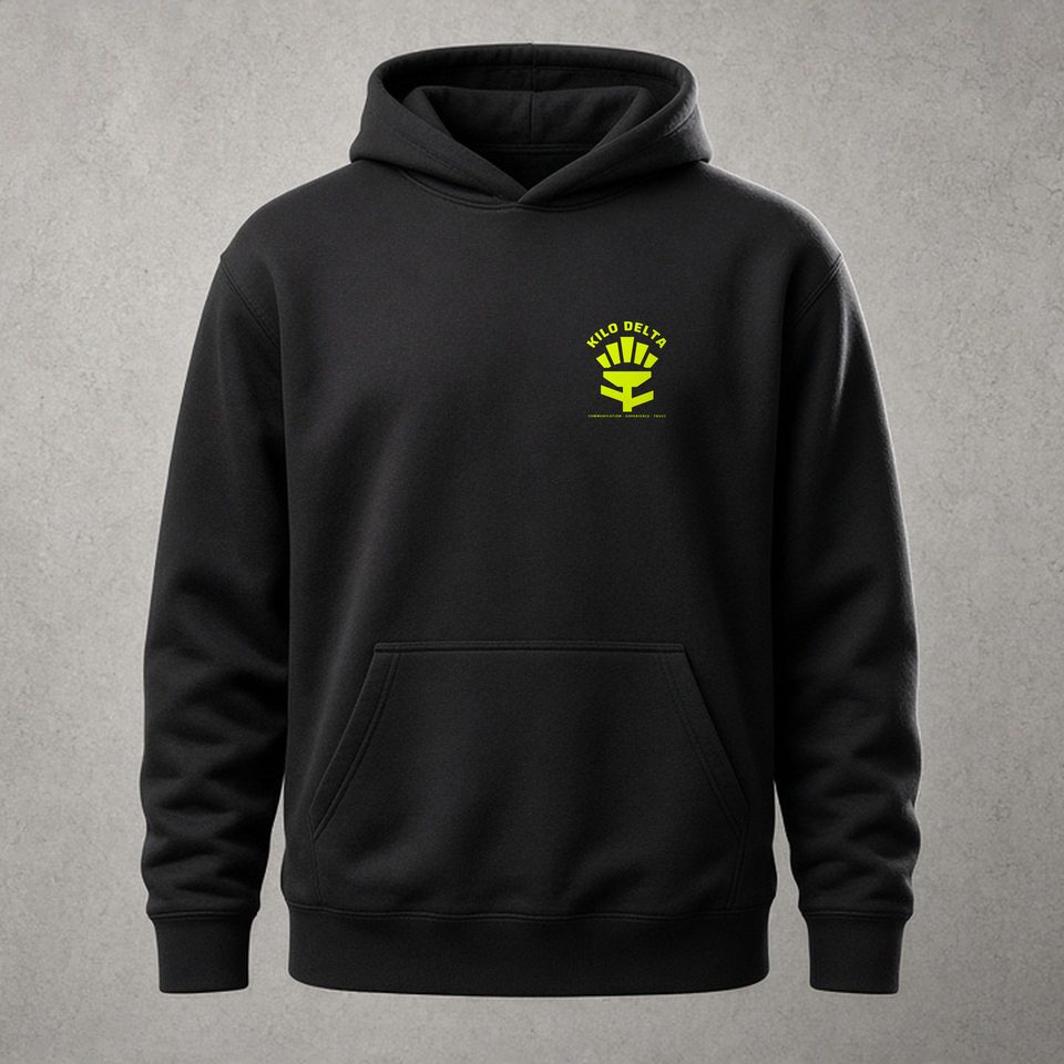 KILO DELTA · Get-Out Heavy Hoodie · Operational: product visualisation