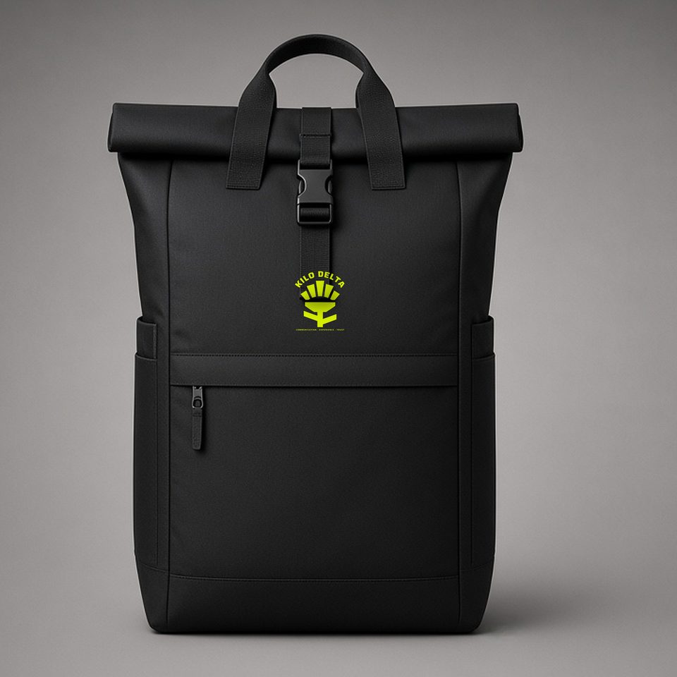 KILO DELTA · Roll-Top Kit Pack 14L · Operational: product visualisation